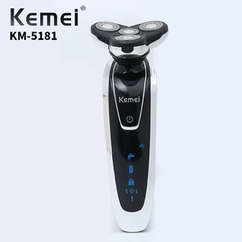 

Kemei New Electric Shaver Three-Blade Electric Razor Men's Facial 4D Floating Men's High-Quality Daily Necessities KM-5181