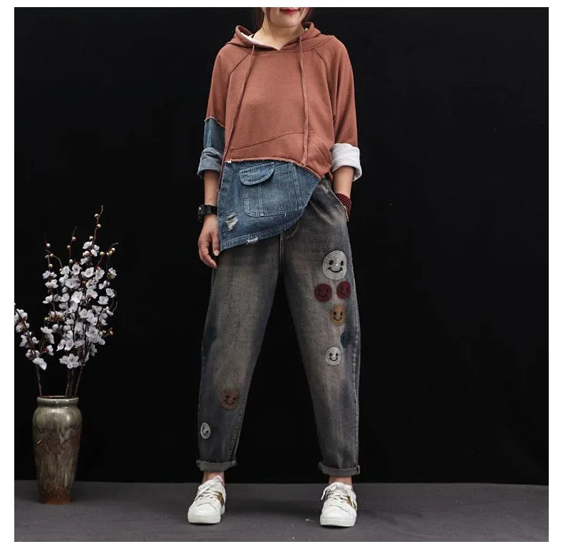 Max LuLu модная Корейская уличная женская осенняя одежда женские джинсовые толстовки с капюшоном винтажные женские панк толстовки