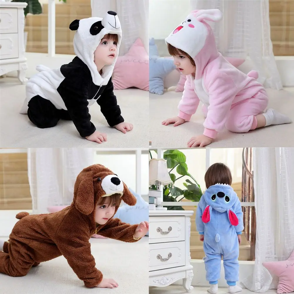 Baby Girl Romper New Baby Boys Girls Jumpsuit New Born Clothing Hooded Toddler Baby Clothes Cute Panda Romper Baby Costumes