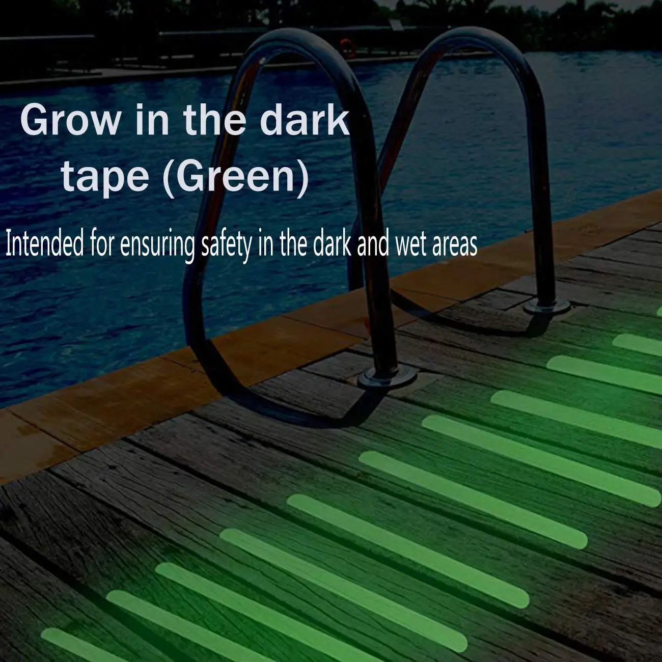 Bagliore Luminescente Al Buio Nastro Adesivo Antiscivolo Di Sicurezza Gradini Antiscivolo Per Pavimento, Scale, Gradini
