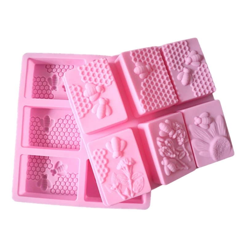 3D Rectangle Silicone Soap Mold DIY Clay Making DIY Cake Chocolate Decorating Baking Mould Tool
