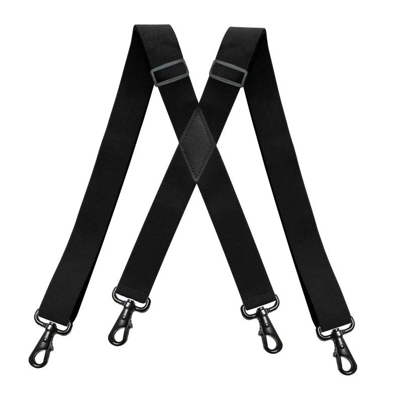 3.5 120cm Heavy Duty Over item handling ☆ Big Tall Suspenders Los Angeles Mall Snap Hooks M with for 4