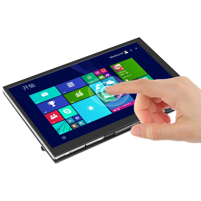 7 Inch Raspberry Pi 5 / 4 Touch Screen IPS Display Adjustable Backlight Monitor Optional Speaker 1024*600 LCD for RPI 5 4B 3B+