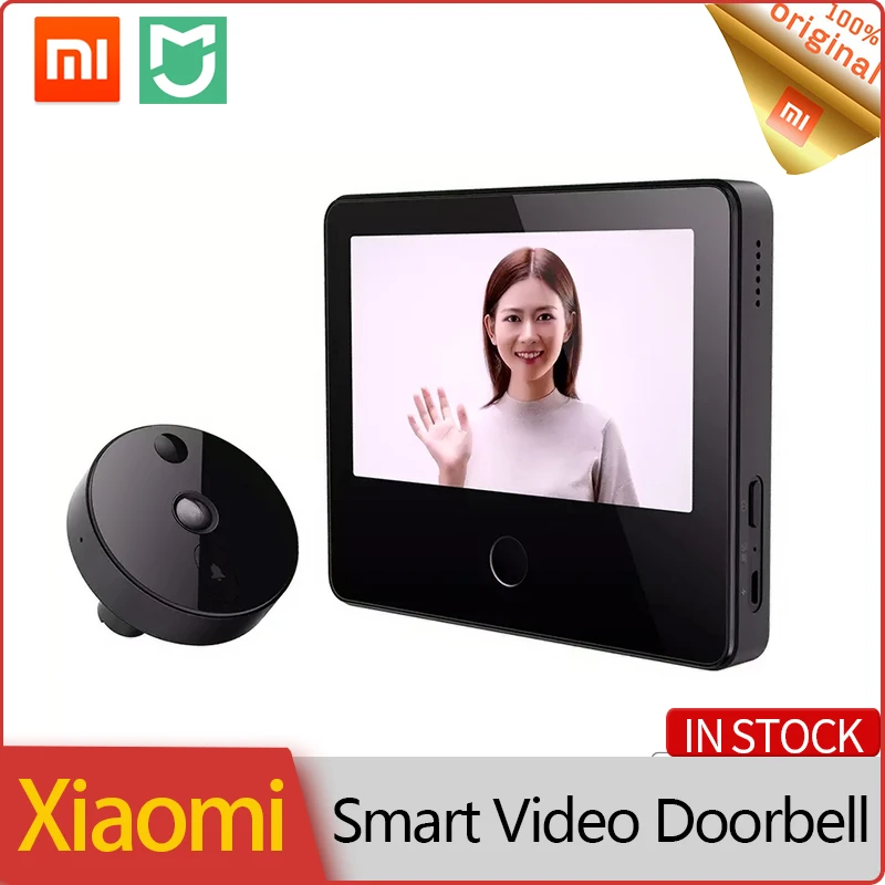 Xiaomi Mijia Video Door Phone Intercom Smart Cat Eye Wireless Video Doorbell With Camera Monitorhome Security Ai Face Pir Smart Remote Control Aliexpress