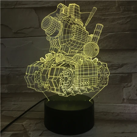 

Metal Slug Tank Fast Delivery 3D Lamp Battery Powered Multi-color with Remote for Festival Decorative Led Night Light Lamp