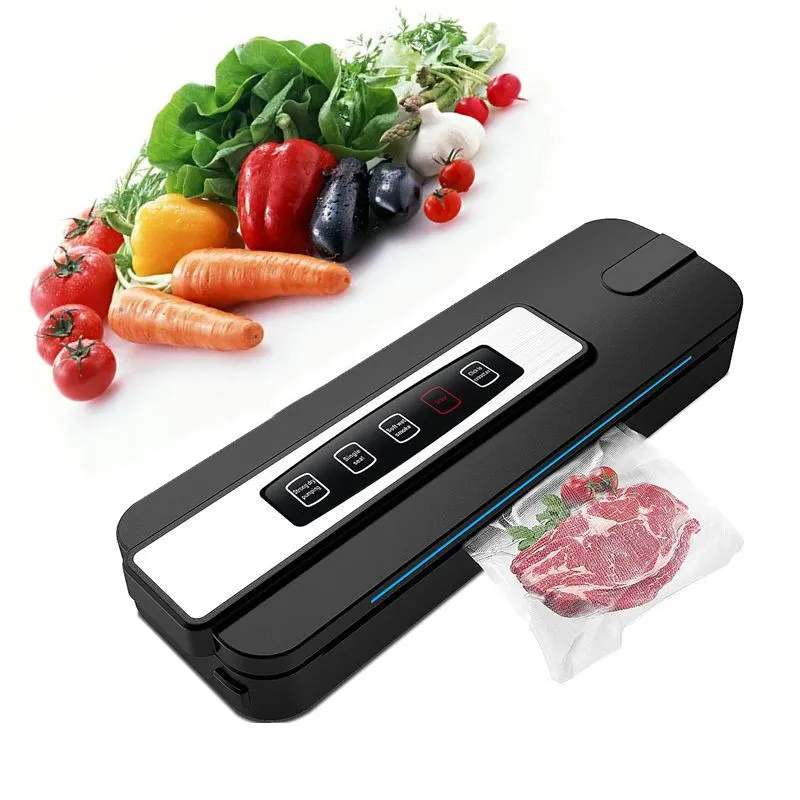 Macchina per imballaggio sottovuoto per alimenti automatica per uso domestico da 220 V/110 V con 15 sacchetti Sous Vide per la conservazione degli alimenti in cucina_voghion.com