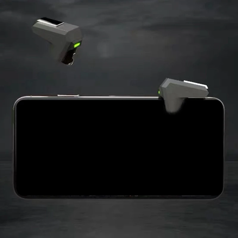 2Pcs Mobile Game Controller Mobile Physical Capacitive Button Game Trigger Shooter for Mobile Gamepad Button Aim Key