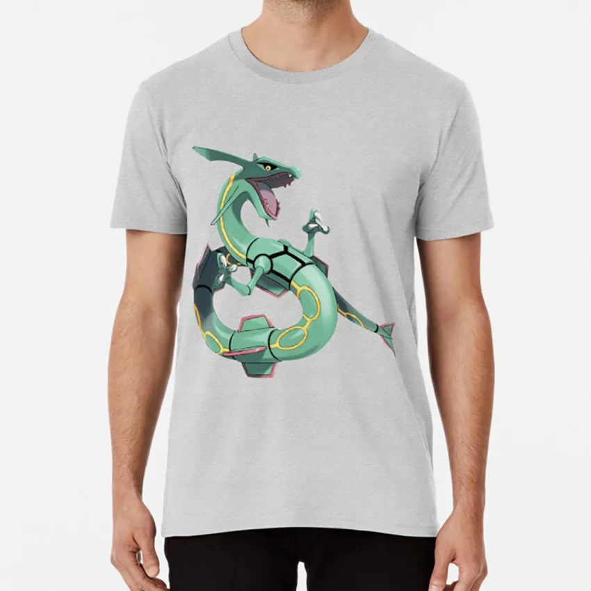 Rayquaza футболка rayquaza изумрудная игра новинка рубин | Мужская одежда