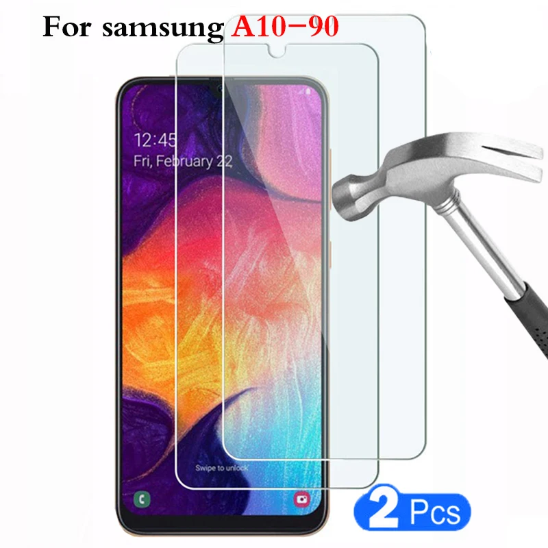

2pcs tempered glass for samsung galaxy a10 a20 a30 a40 a50 Screen Protector Safety Protective Cover Case Film On a60 a70 a80 a90