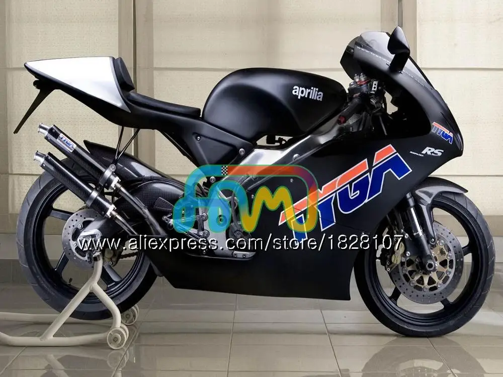 RS125R для Aprilia RS 125 R RR RS125 99 00 01 02 03 04 05 64BS. 55 черный глянец RS4 RS-125 1999 2000 2001 2002 2003 2005 обтекатель - Цвет: No. 33 Matte black
