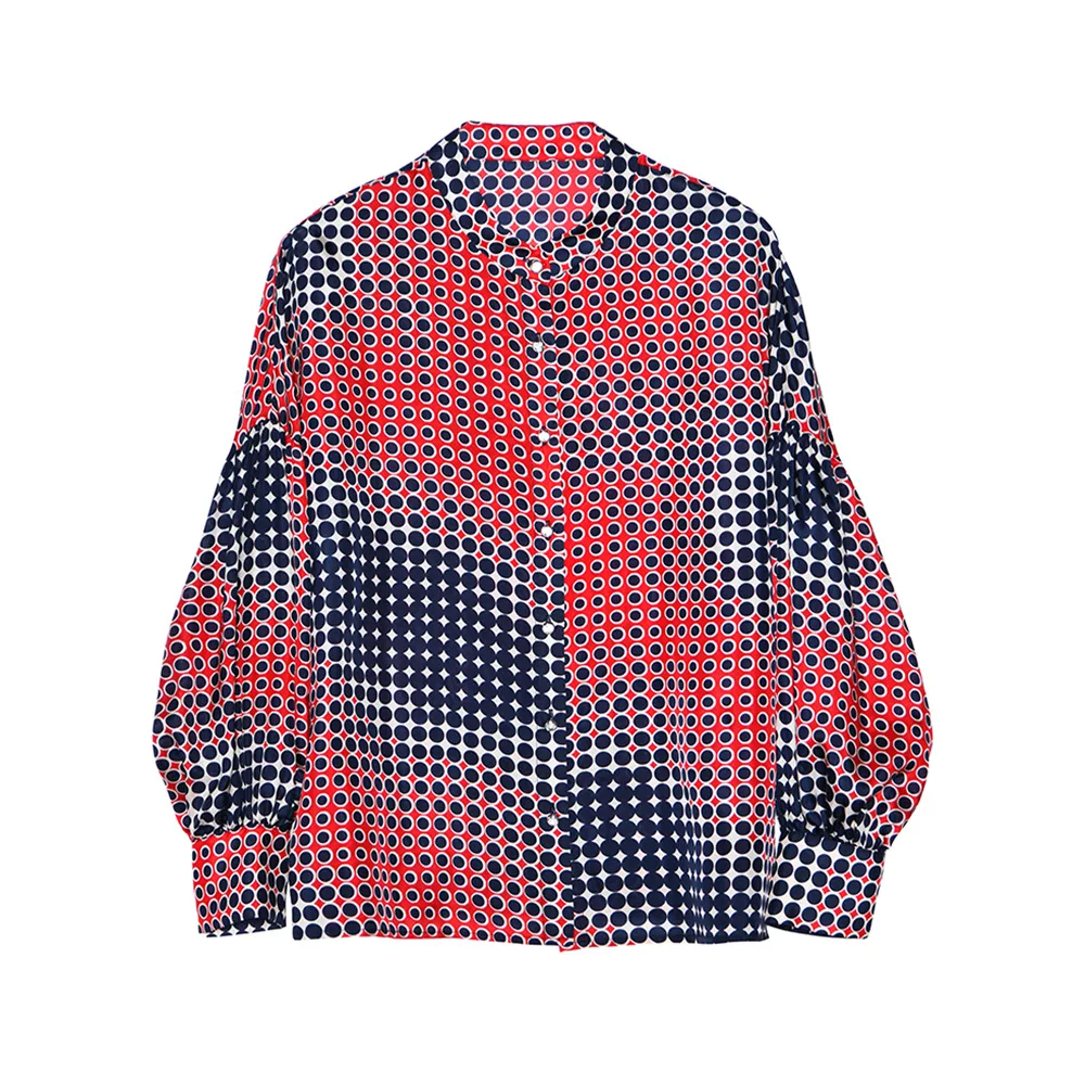 

Women's clothing 2020 spring 100% mulberry silk luxury loose temperament personalized shirt