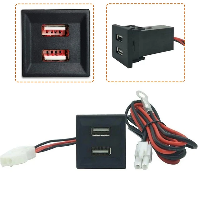 Prise encastrée 2 ports USB + chargeur induction