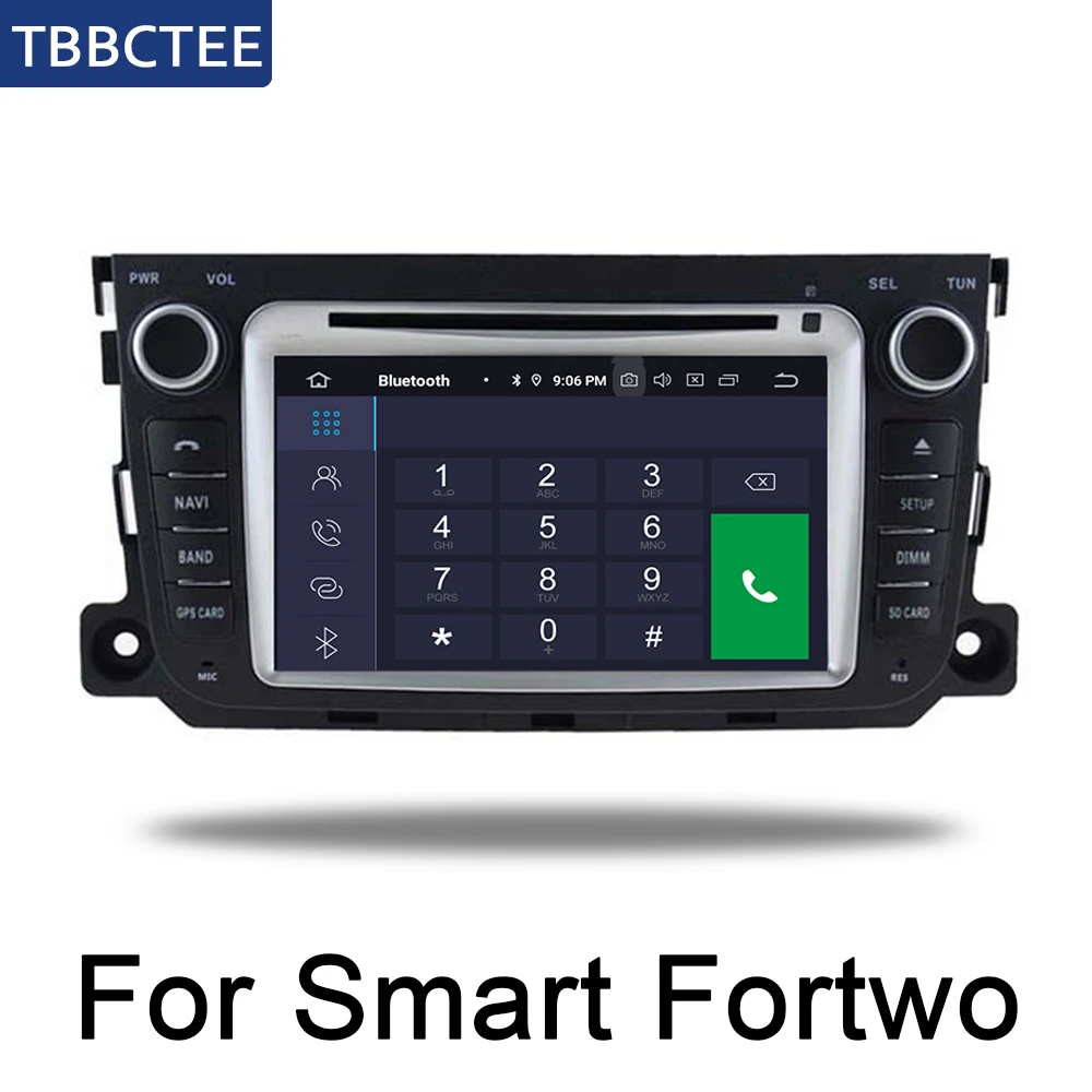 Android Car For Smart Fortwo 2007~ NTG Multimedia player WIFI GPS Navigation Autoradio touch screen Bluetooth WIFI SD System