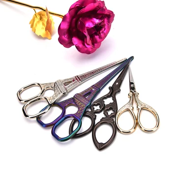 

European Vintage Sewing Scissors Cloud Towel Pattern Dressmaker Shears Scissors Antique Scissors Fabric Craft