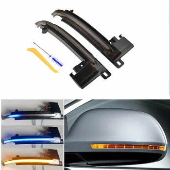 

for Audi A3 8P A4 A5 B8 Q3 A6 C6 4F S6 LED Dynamic Blinker Turning Signal Lamp Mirror Light Side Indicator SQ3 A8 D3 8K
