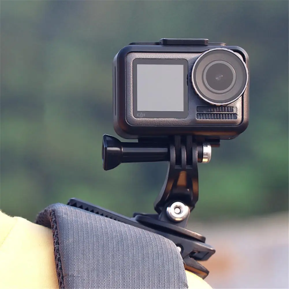 Универсальный вращающийся рюкзак с зажимом для GoPro Hero 8 7 6 5, школьная сумка, подставка для DJI, аксессуары для спортивной экшн-камеры