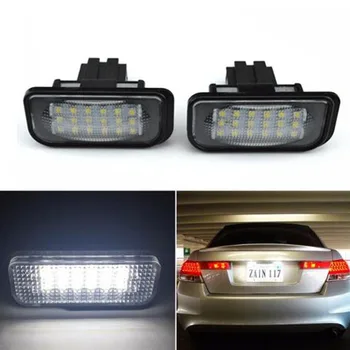 

1Pair LED License Plate Lights For Mercedes Benz W203 4Door 2001-2007 Car No Error White 6500K Lamps