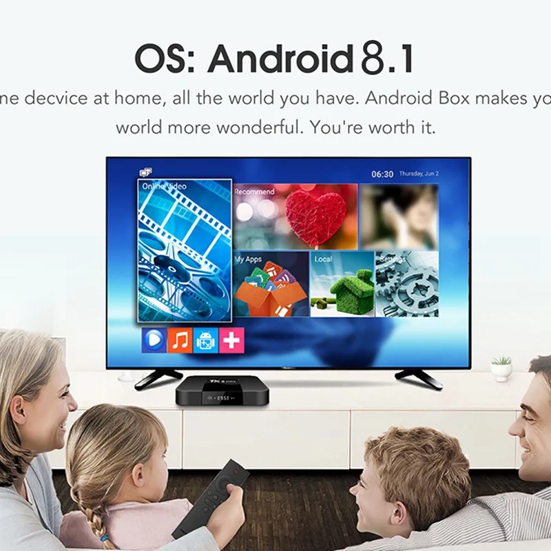 ȵ̵ 8.1 TX3 ̴ Ʈ TV ڽ Amlogic RK3228A  ھ 2 Ⱑ Ʈ 16 Ⱑ Ʈ 2.4G  1080p 4K    ̵ ÷̾