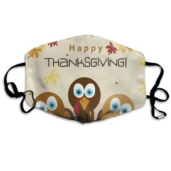 

Face Mask Thanksgiving Turkey Customized Cycling Half Face Earloop Ski Mask For Woman