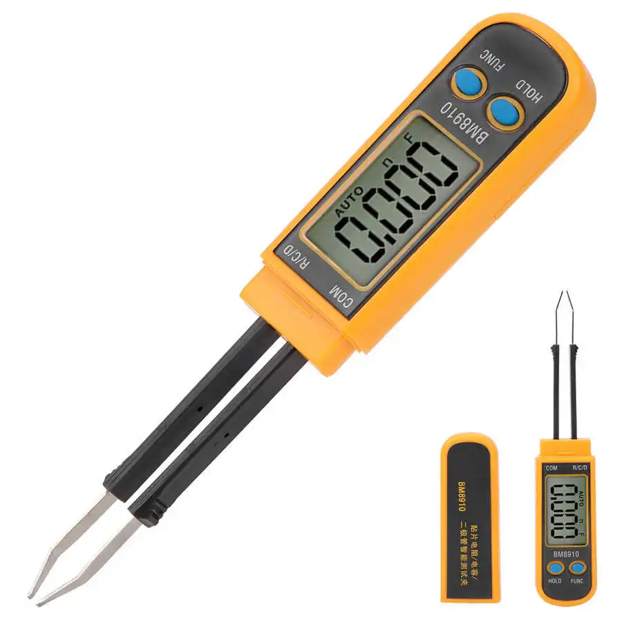 LIMEI-ZEN BM8910 Handheld Smart SMD Tester Tweezers Resistor Capacitor Diode Intelligent Testing Clips Resistance Tester LIMEI-ZEN BM8910 Handheld Smart SMD Tester Tweezers Resistor Capacitor Diode Intelligent Testing Clips Resistance Tester