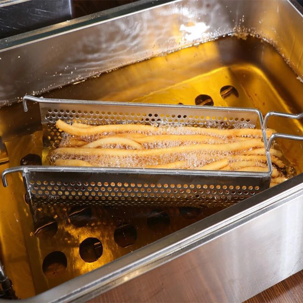 Stainless Steel Strainer Onion Rings Prawns Chicken Fingers French Fries Cooking Basket Kitchen