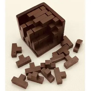 

3D IQ Wooden Tetris Puzzle Logic Mind Brain Teaser Game for Adults Kids