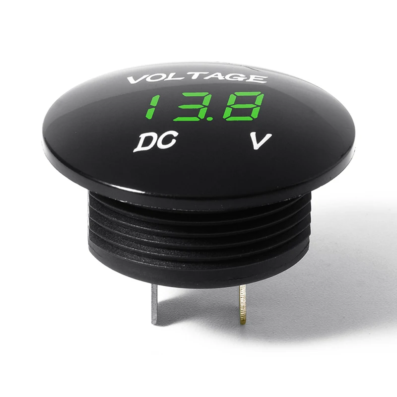 Прямая поставка Автомобиль Мотоцикл DC12V-24V светодиодный цифровой измеритель напряжения дисплей Вольтметр