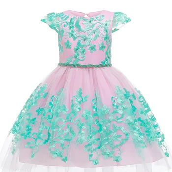 

Summer Baby Embroidered Formal Princess Dress Baby Girl Elegant Birthday Party Dress Baby Girl Lace Big Bow Dress 3-10 Years
