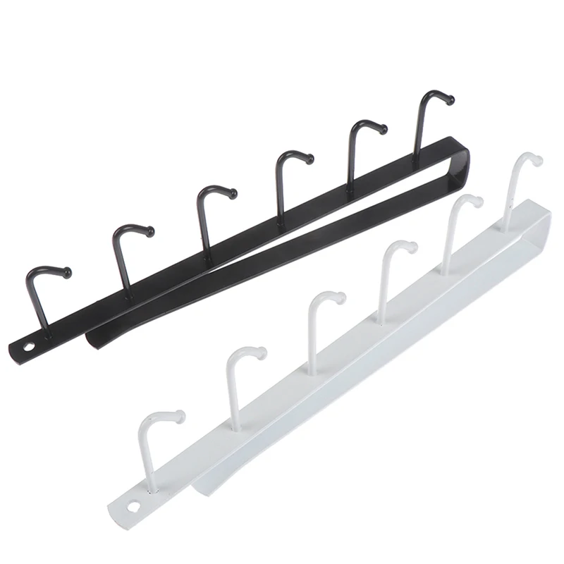6 Hooks Kitchen Under Shelf Storage Rack Cupboard Cup Holder Cabinet Organizer | Дом и сад