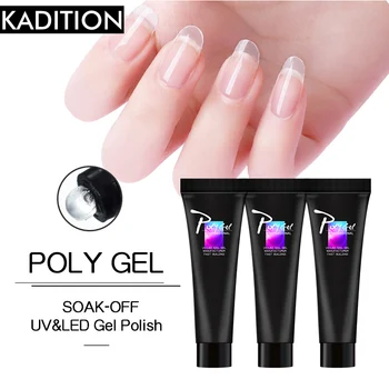 

UV Gel Nail Polish Polygel Extend Jelly Fast Finger Crystal Extensions Gel Transparent Nail Manicure Poly Gel Nails Gel Liquid