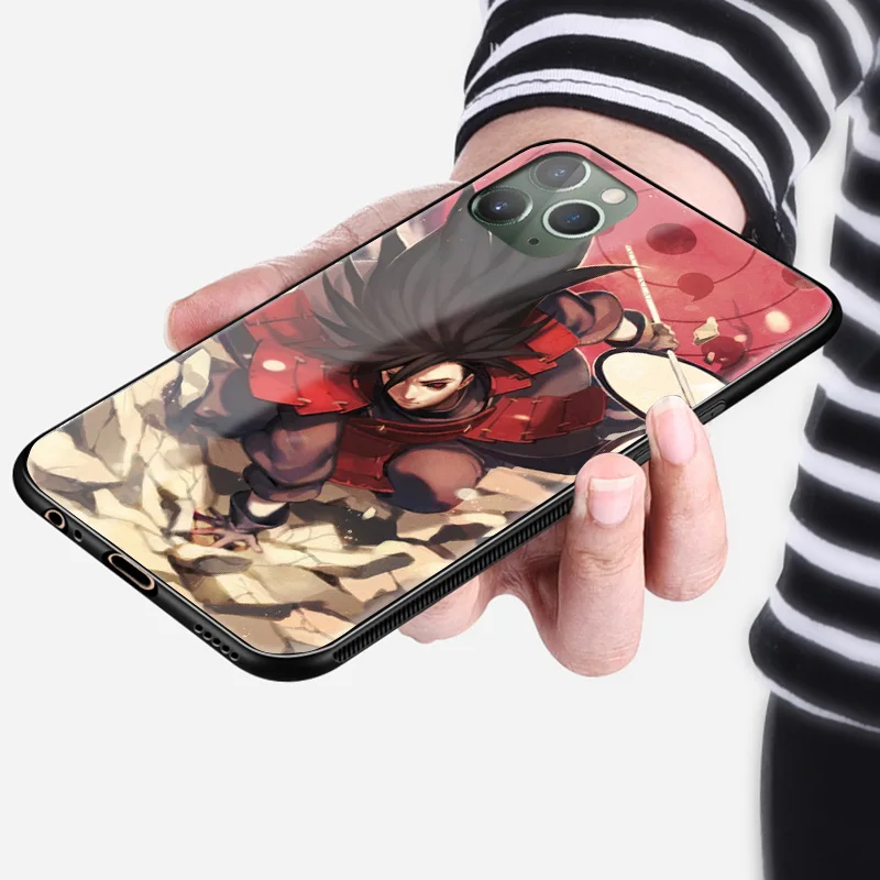 Madara Uchiha Naruto аниме мягкий силиконовый стеклянный чехол для телефона чехол для iPhone 6 6s 7 8 Plus X XR XS 11 Pro MAX