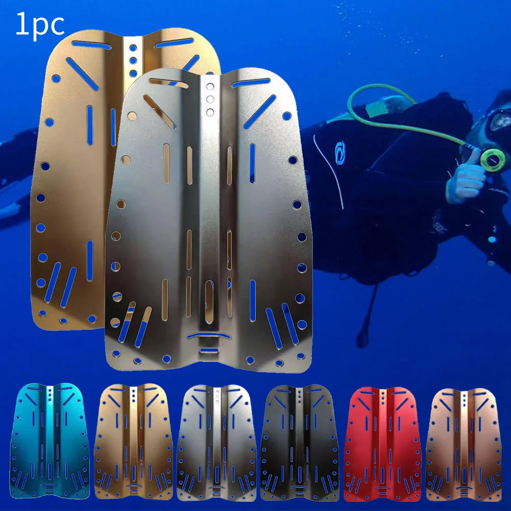 Подводный спортивные дайверские BCD пластина адаптера алюминиевый Универсальный Одиночный резервуар тяжелая обязанность хранения Шестерни Дайвинг задняя пластина