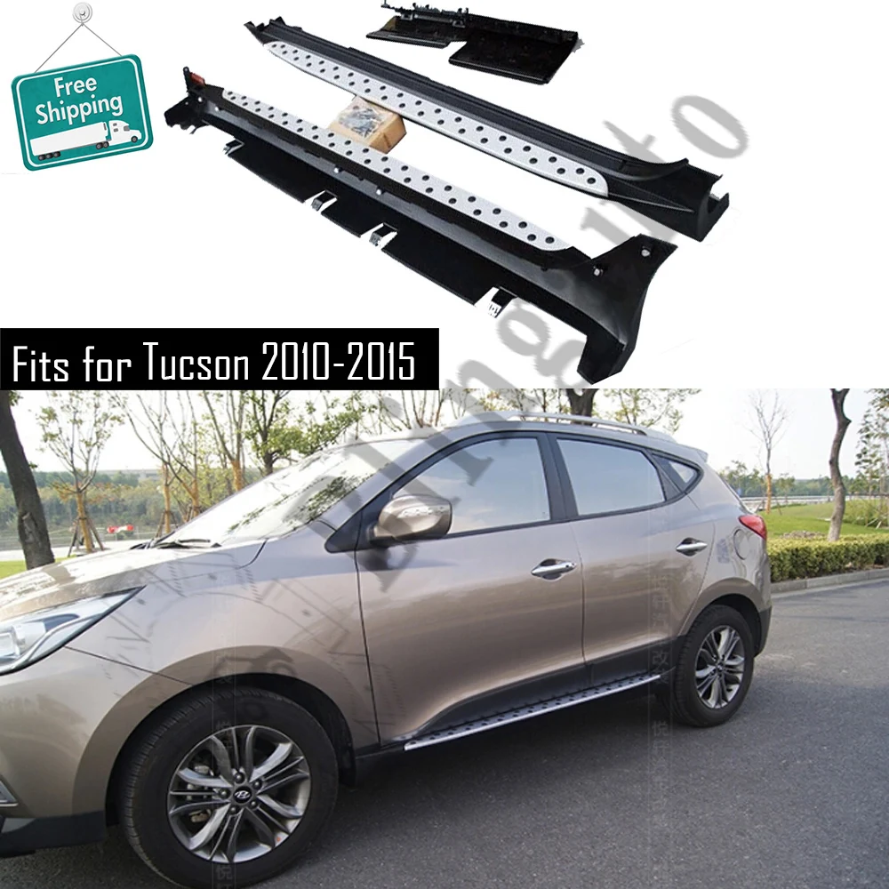 Подходит для hyundai Tucson 2010 2015 2 шт. Левая Правая Беговая доска боковые шаги nerf бар