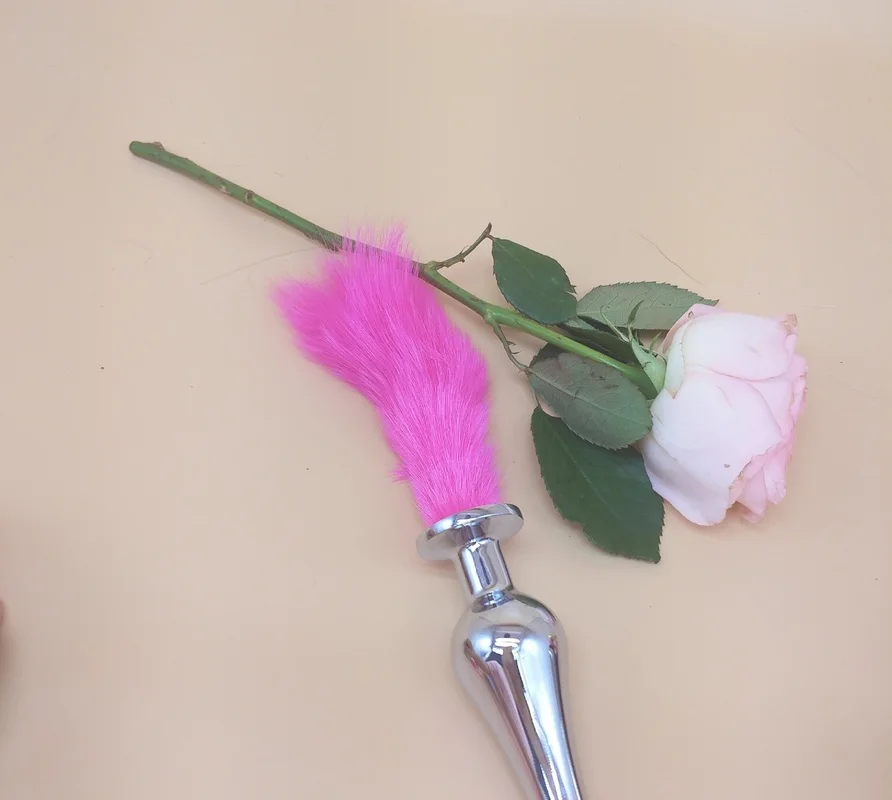 Короткохвостый лисий хвост металлическая Анальная пробка приборы для задней