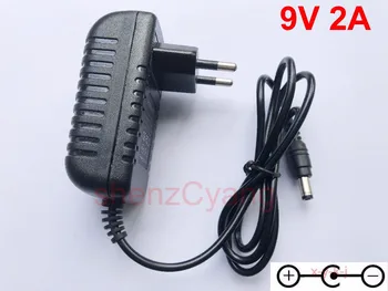 

1PCS 9V 2A High quality AC 100V-240V Converter IC Switching power adapter DC 2000mA Supply EU Plug Reverse Polarity DC 5.5mm