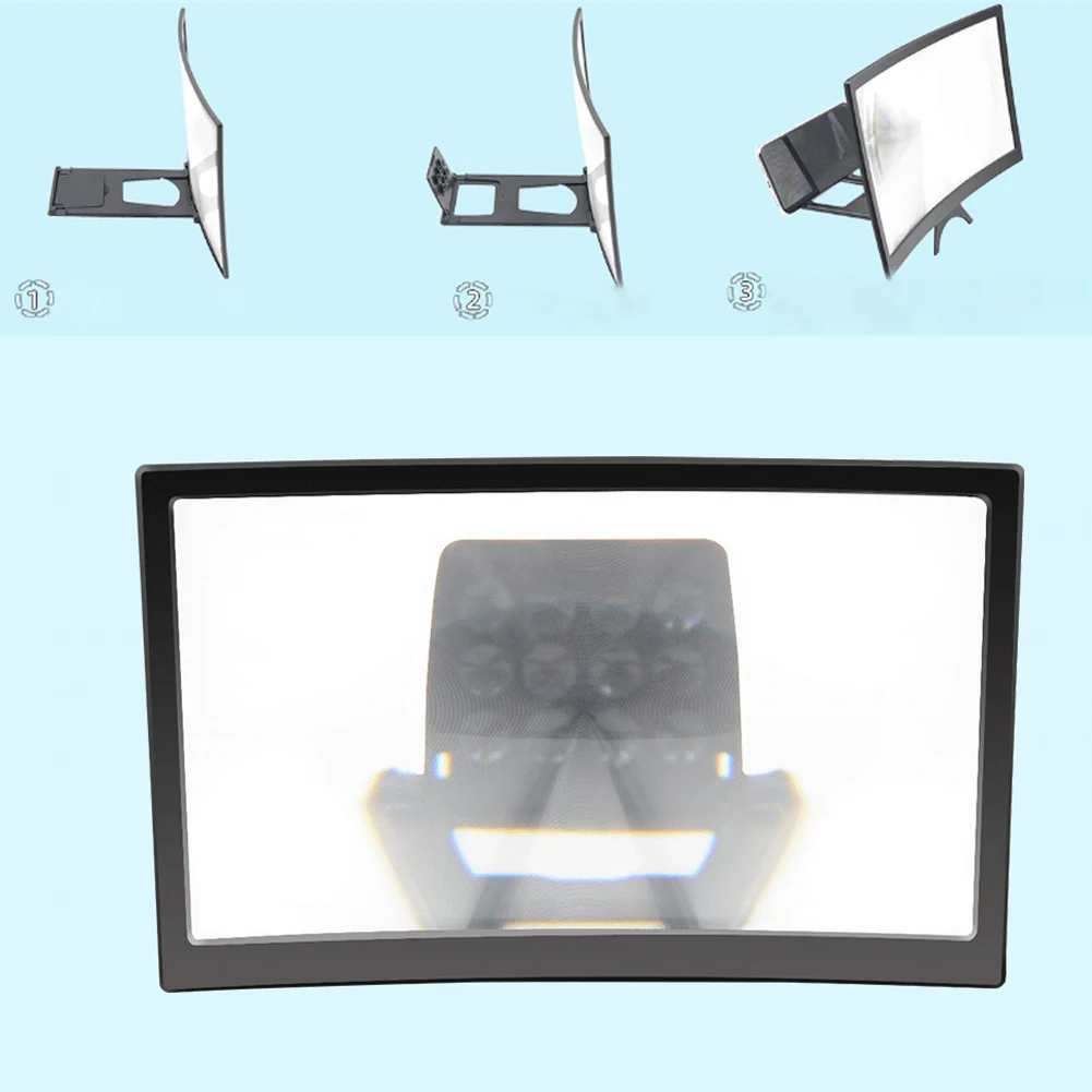  Universal Portable Mobile Phone Screen Amplifier for i Phone HD Bracket Magnifier 3X-4X Magnifying 