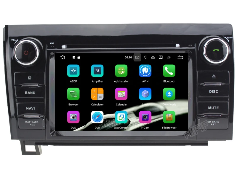 Best IPS 7 Inch 6 Core Android 9.0 4G RAM 64G ROM 2din car dvd GPS player For Toyota Tundra Sequoia Stereo Radio camera DVR RDS BT 9