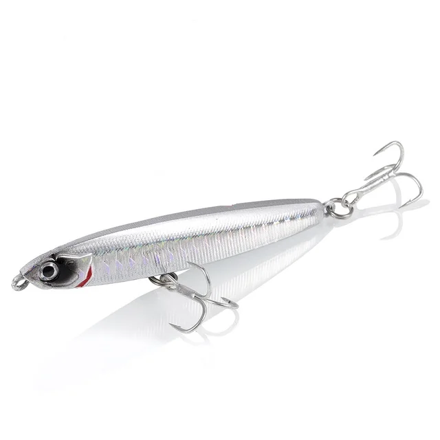 1PCS Pencil Bait Sinking Minnow Fishing Lure 10-24g Bass Trolling Lure Hard Bait Diving Sinking Treble Hooks Fishing Tackle B