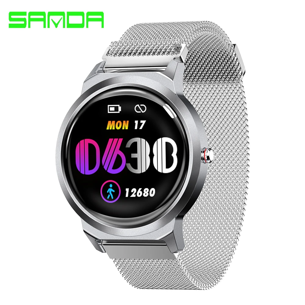 

SANDA NEW H6 Women Smart watch Full screen touch Heart rate Blood pressure Men sport Fashion smartwatch for male and ladies