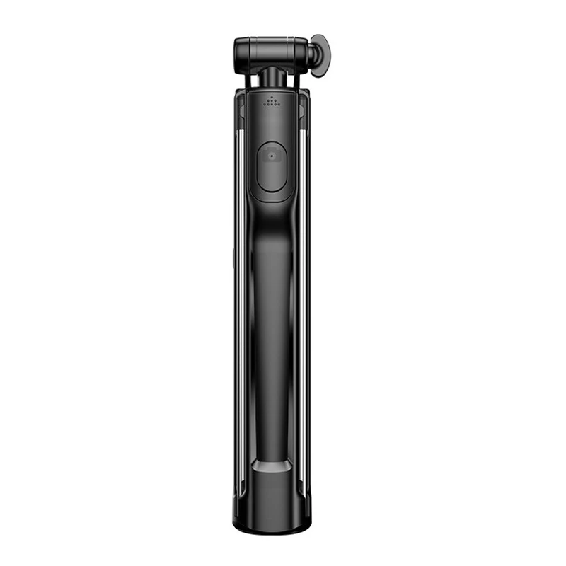 Black 80cm Полностью портативная растягивающаяся селфи-палка для мобильного телефона, держатель для мобильного телефона, штатив для камеры с беспроводным Bluetooth пультом дистанционного управления - Цвет: Black 80cm