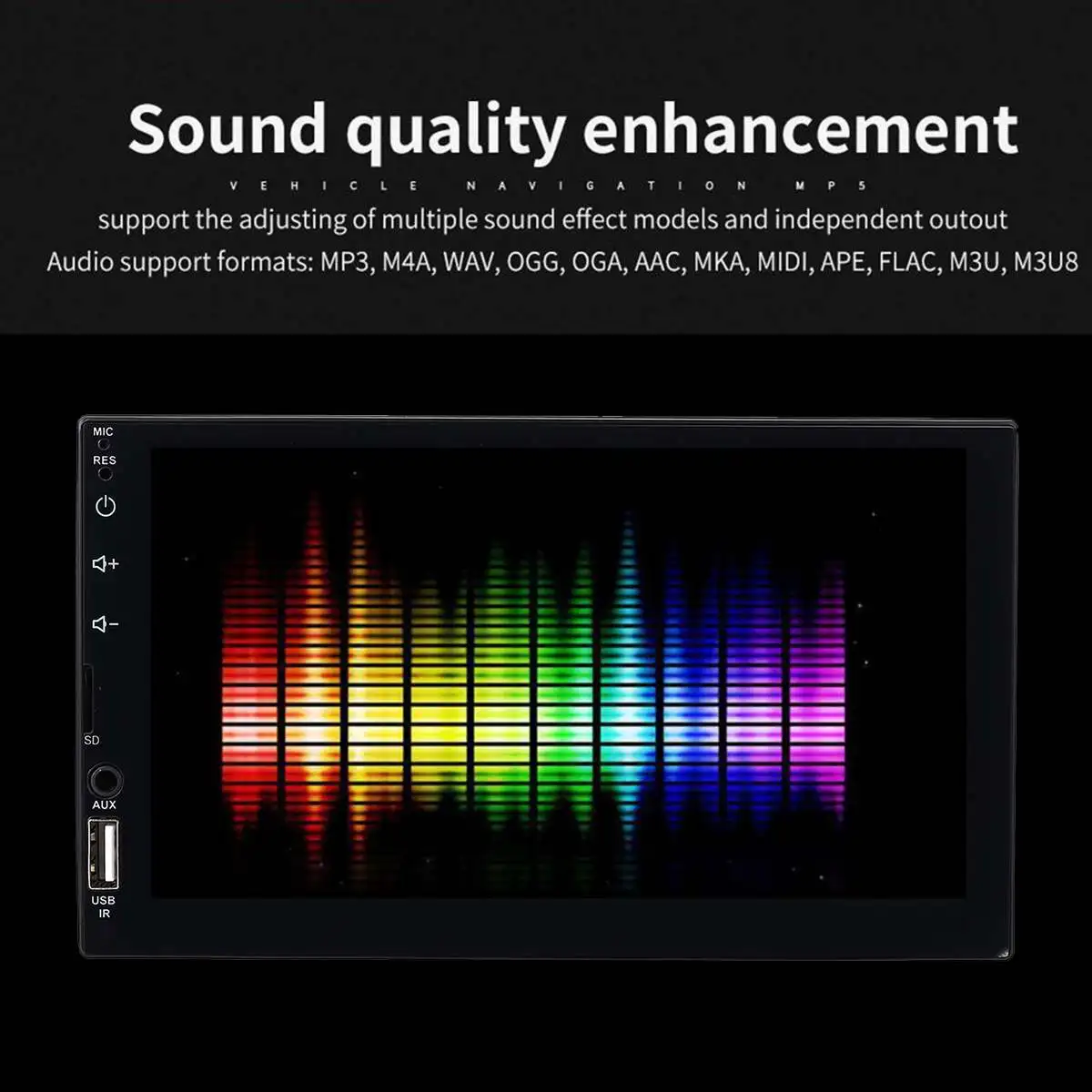 7 дюймов 2 Din bluetooth автомобильное радио MP5/видео плеер USB/AUX/TF/FM Авто Радио мультимедийный плеер камера заднего вида с пультом дистанционного управления