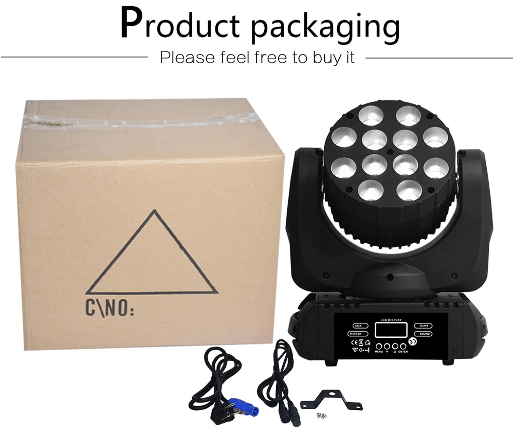 wash moving stage light 12x12W rgbw 4in1 beam moving head led dmx moving head stage light for dj disco(10pcs/lot