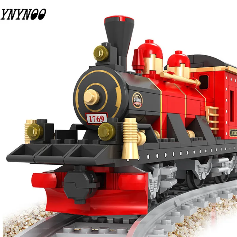 

410Pcs City Train Building Blocks Compatible LEGOing Sets Track Rails Creator Technic DIY Hobbies Educational Toys for Children