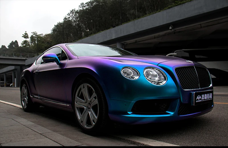 Pearl Chameleon Metallic Purple Blue Vinyl Film Sticker-3