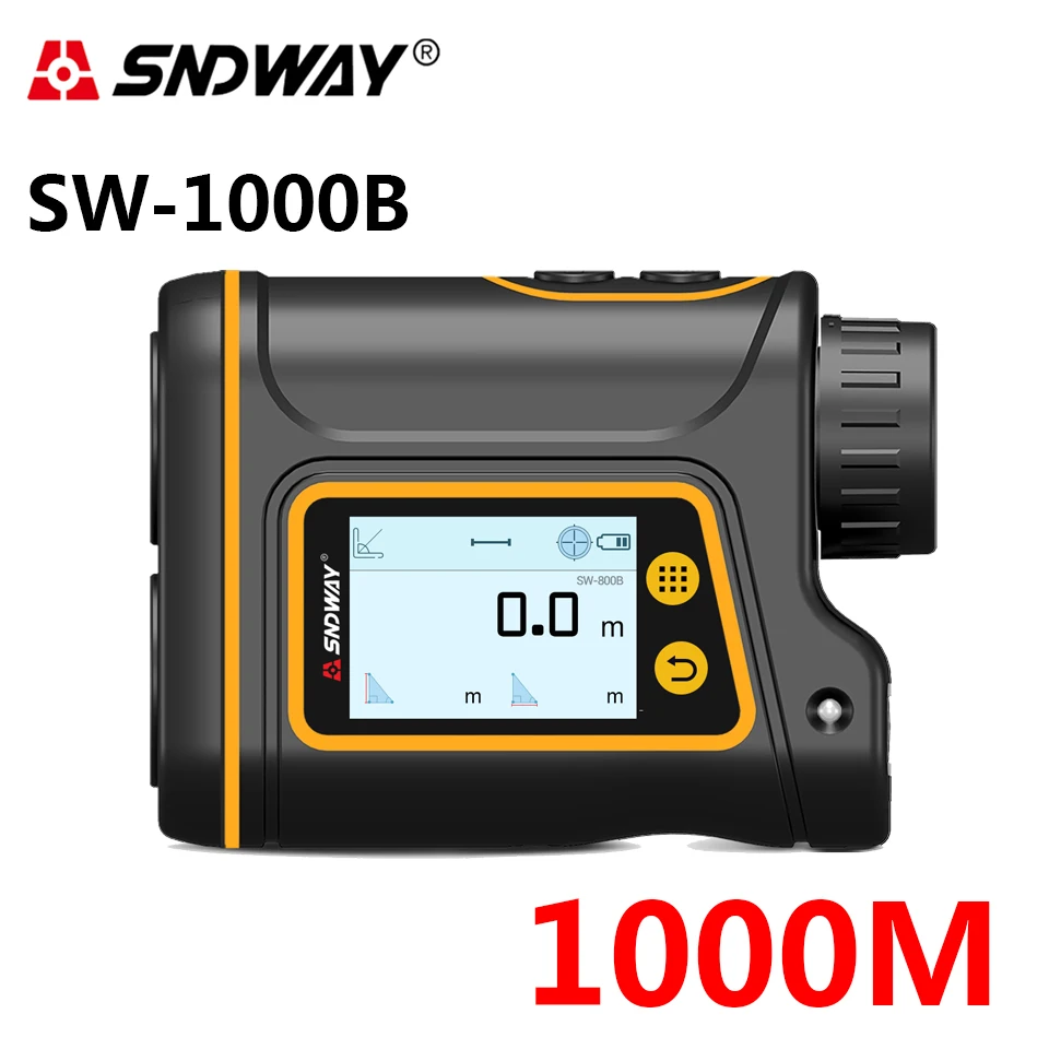 1000m Multifunctional Telescope Laser Rangefinder Digital Hunting Monocular Golf rangefinder LCD Display wheel tape | Инструменты