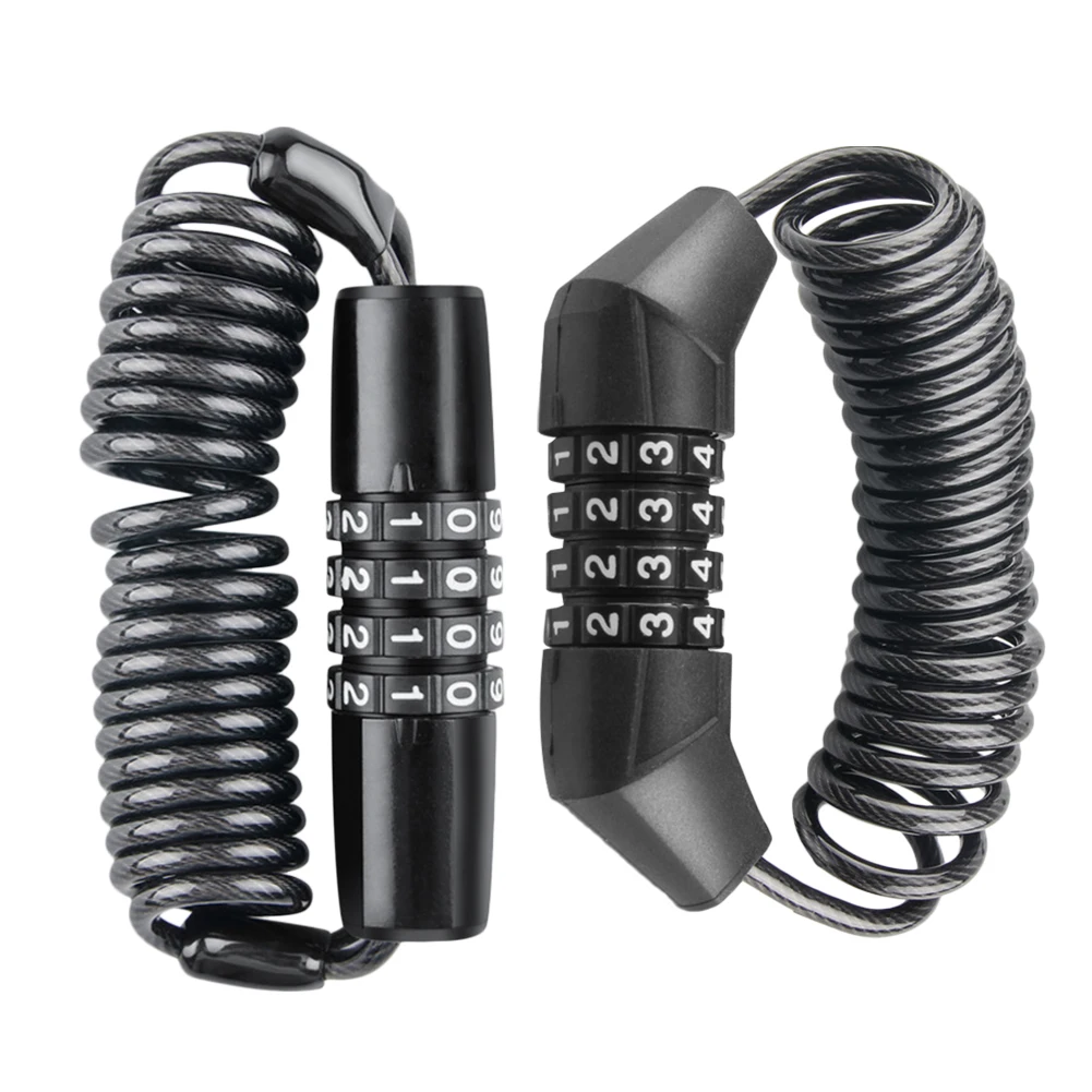 

1.6M Bike Lock Cycling Helmet Lock Zinc Alloy Portable Security Bicycle Lock For MTB Bike Motorcycle Helmet Locking Chain
