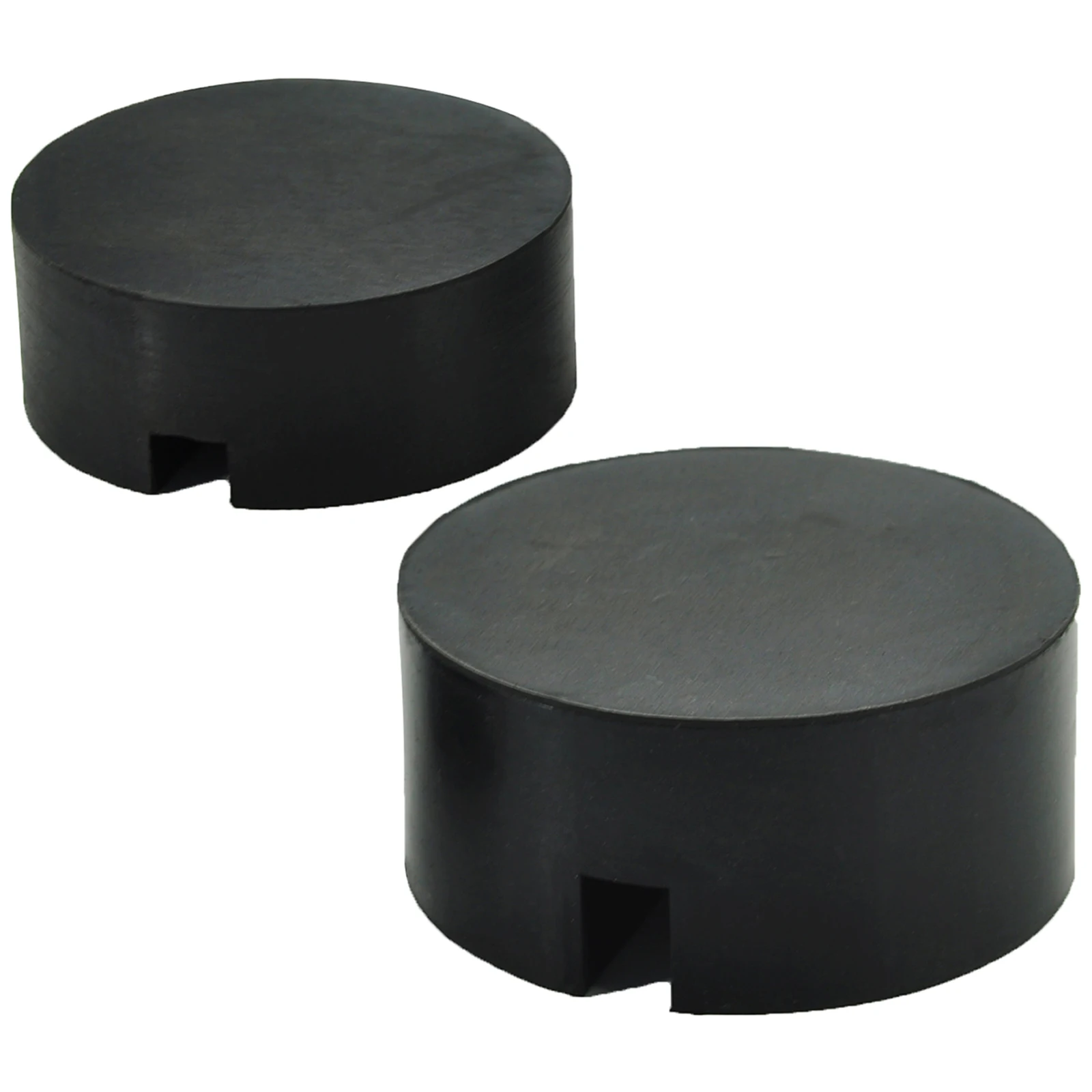 Auto Slotted Floor Stand Car Lift Jack Rubber Pads Black Frame Rail