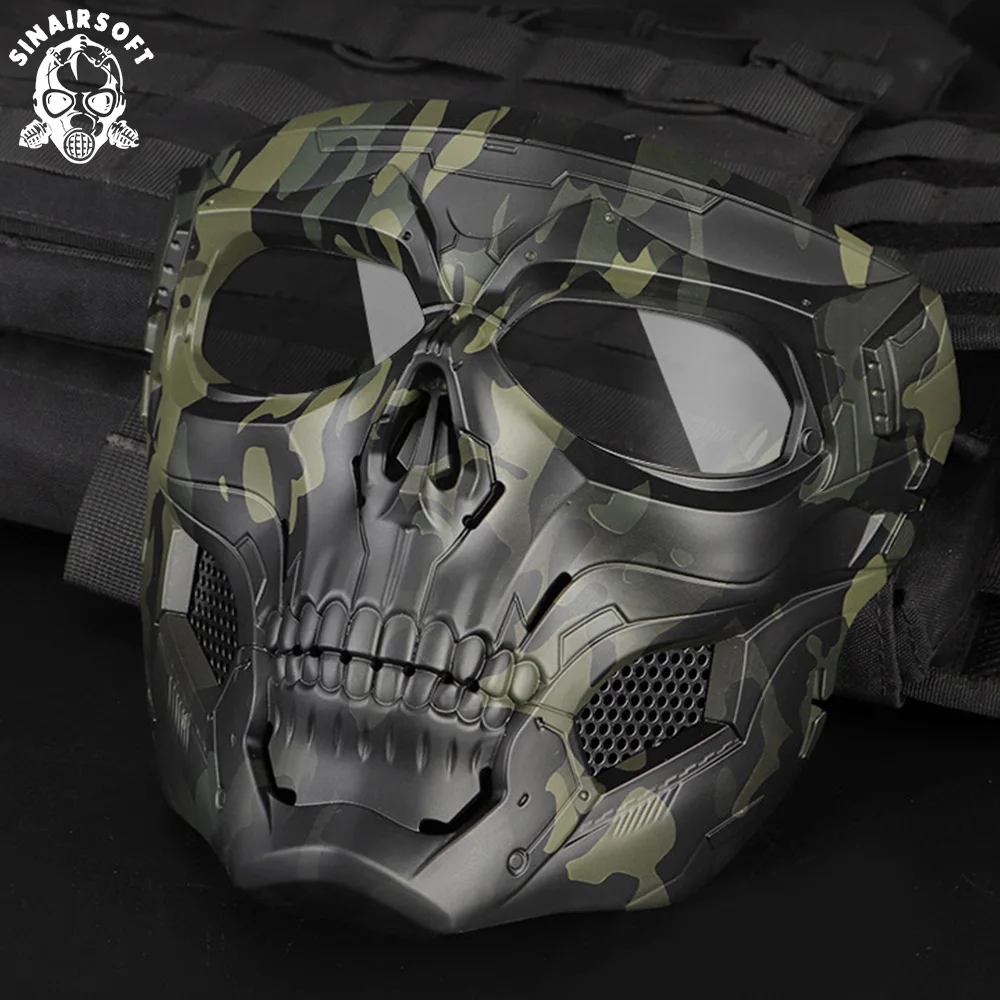 Tactical Skull Masks Shooting Hunting Paintball Masks Motorcycle Men Full Face Airsoft Cycling Hiking Comfortable Military Mask