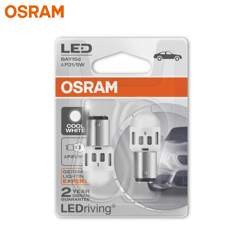 Genuine Osram ORIGINAL 1016 P21/5W LED Brake Bulb Cool White 1157