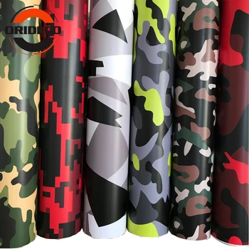 

20" Width PVC Camo Vinyl Film Camouflage Car Wrap Film For Car Styling Bike Computer Laptop Scooter Motorcycle 1M/1.5M/2M/3M/5M